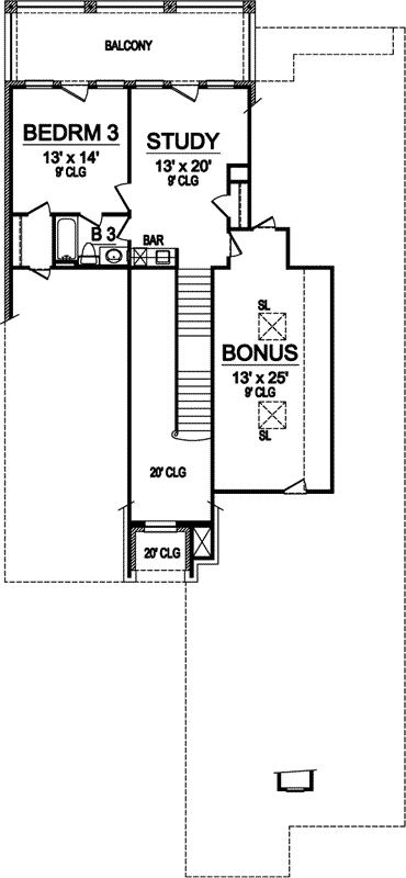 Upper/Second Floor Plan: 63-273