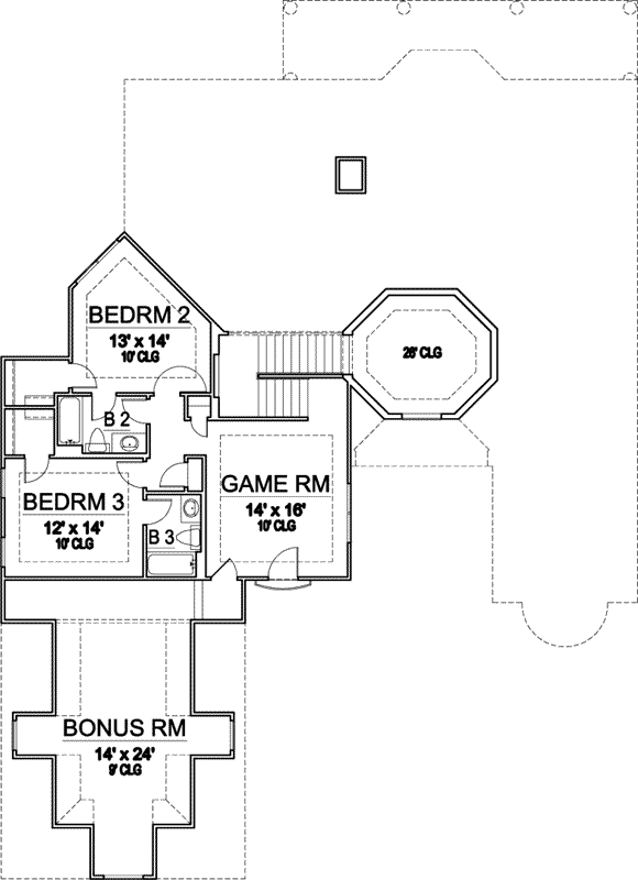 Upper/Second Floor Plan: 63-276