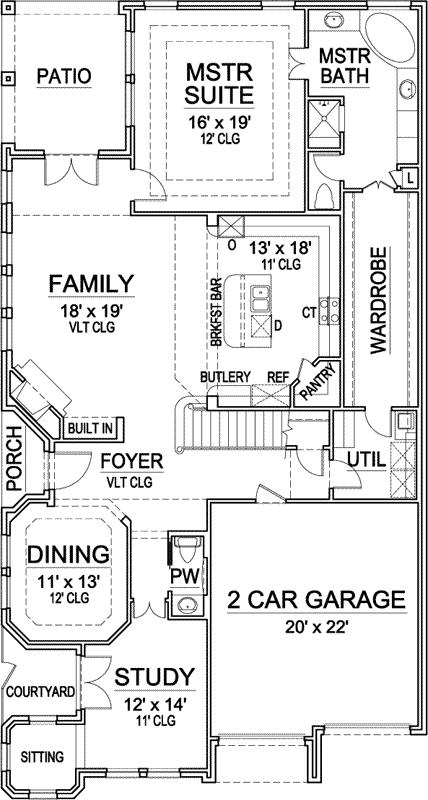 Main Floor Plan: 63-284