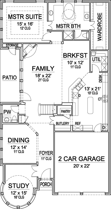 Main Floor Plan: 63-286
