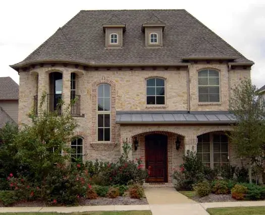 European house plans 63-288 - front exterior, 3,428 sq ft, 3 bed, 3 bath house plans | Monster House Plans