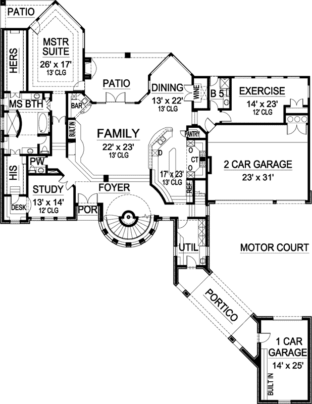 Main Floor Plan: 63-304