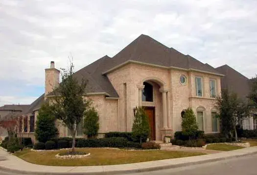 European house plans 63-324 - front exterior, 3,378 sq ft, 3 bed, 3 bath house plans | Monster House Plans