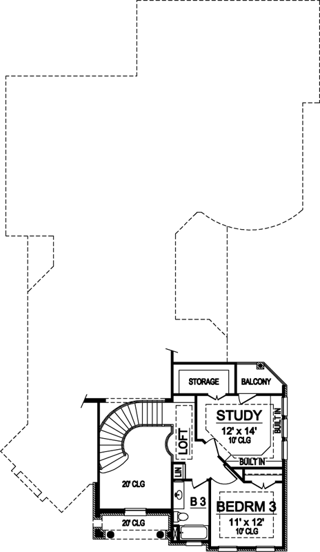 Upper/Second Floor Plan: 63-324