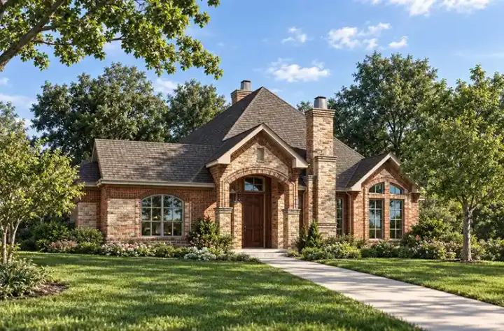 Traditional house plans 63-325 - front exterior, 2,649 sq ft, 3 bed, 3 bath house plans | Monster House Plans