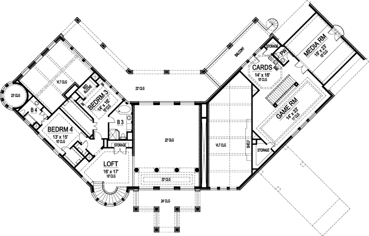 Upper/Second Floor Plan:63-327