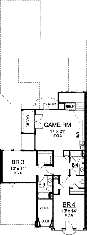 Upper/Second Floor Plan: 63-329