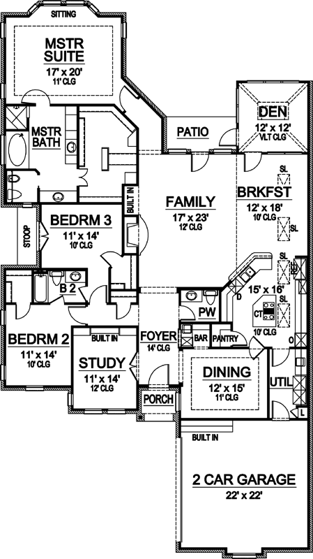 Main Floor Plan: 63-333