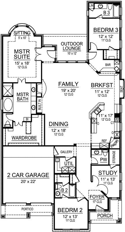 Main Floor Plan: 63-335