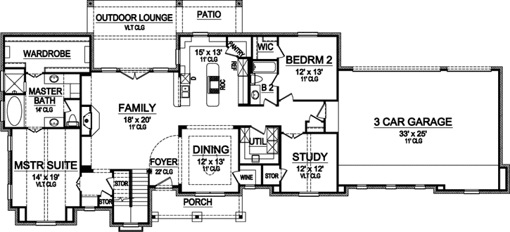 Main Floor Plan: 63-336