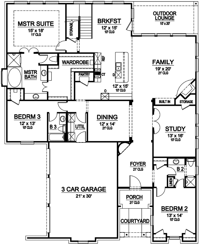 Main Floor Plan: 63-337