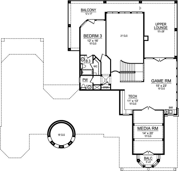 Upper/Second Floor Plan: 63-339