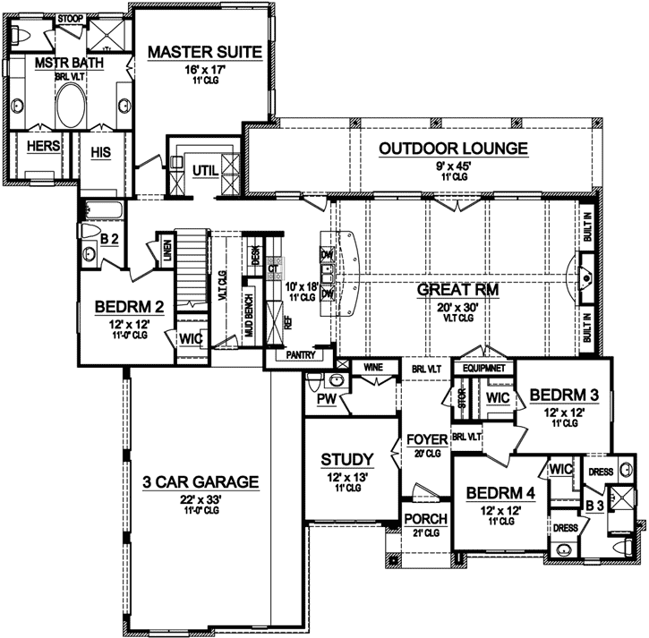 Main Floor Plan: 63-342