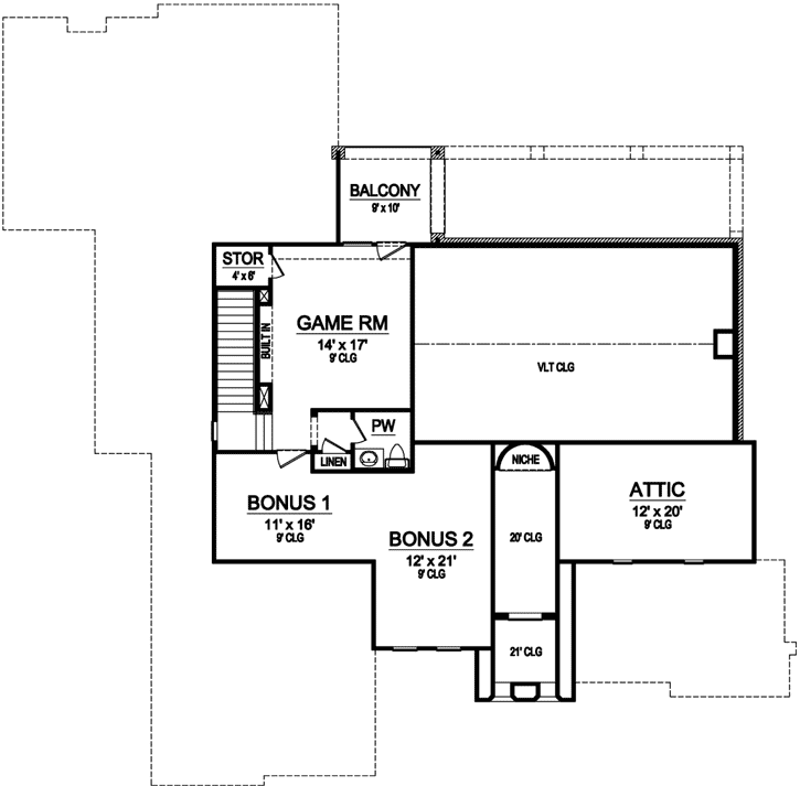 Upper/Second Floor Plan: 63-342