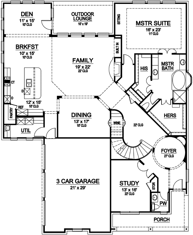 Main Floor Plan: 63-343