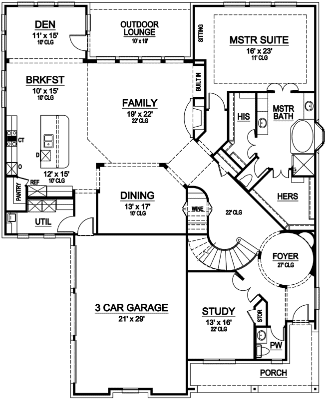 Main Floor Plan: 63-345