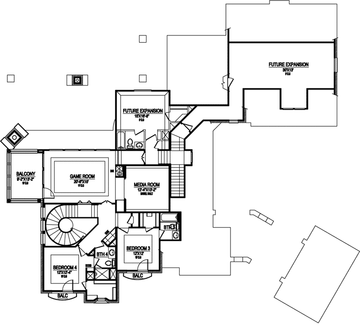 Upper/Second Floor Plan: 63-347