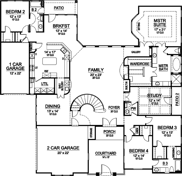 Main Floor Plan: 63-352