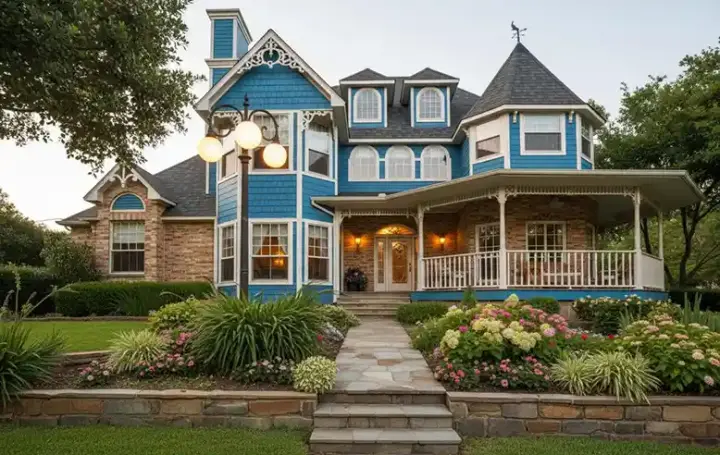 Victorian house plans 63-360 - front exterior, 3,049 sq ft, 3 bed, 3 bath house plans | Monster House Plans