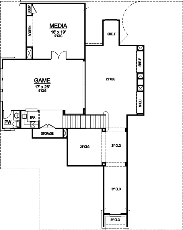 Upper/Second Floor Plan: 63-362