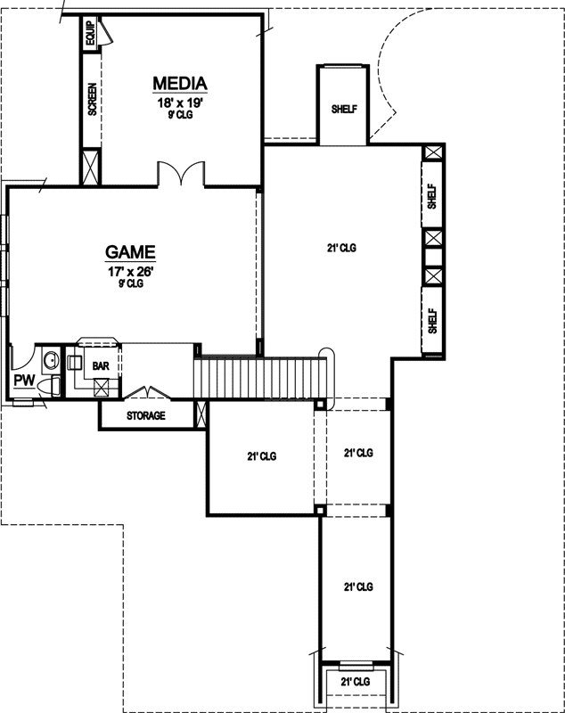 Upper/Second Floor Plan: 63-363