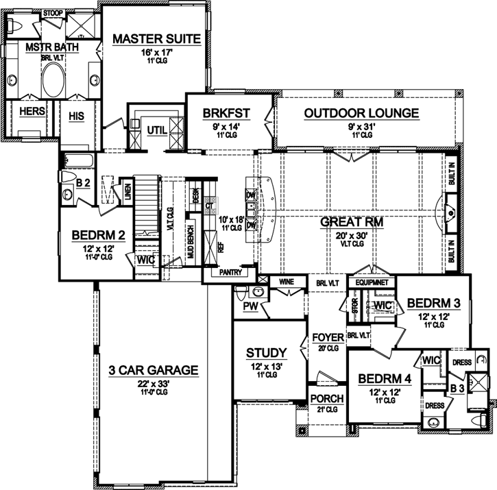 Main Floor Plan: 63-372