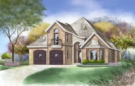 Traditional house plans 63-377 - front exterior, 3,240 sq ft, 3 bed, 3 bath house plans | Monster House Plans