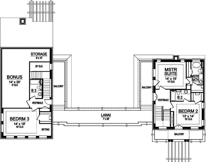 Upper/Second Floor Plan: 63-379