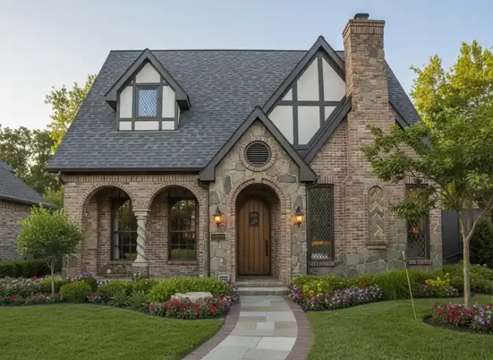 European house plans 63-382 - front exterior, 2,827 sq ft, 3 bed, 3 bath house plans | Monster House Plans