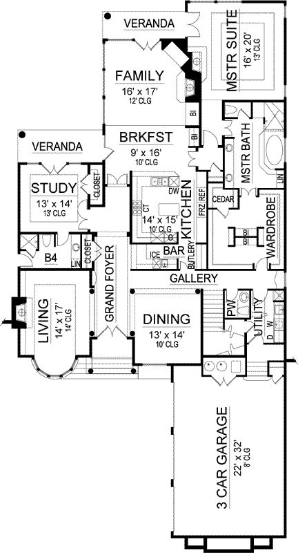 Main Floor Plan: 63-386