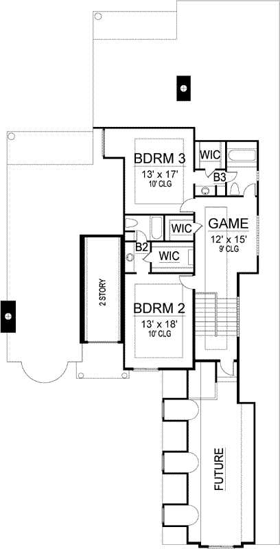 Upper/Second Floor Plan: 63-386