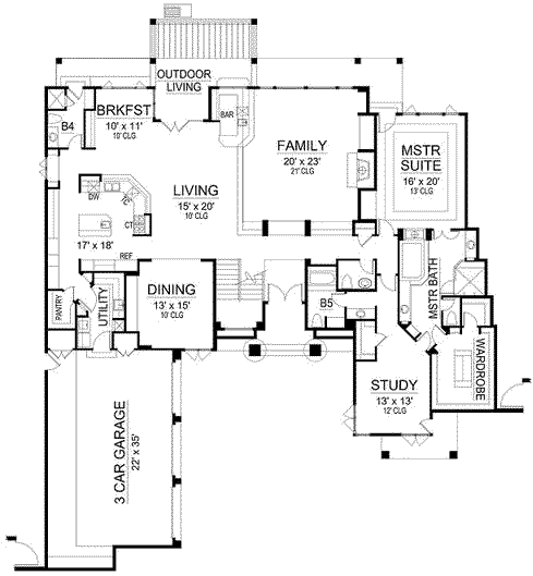 Main Floor Plan: 63-388