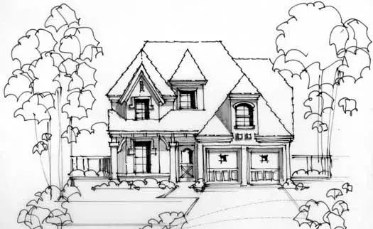 European house plans 63-390 - front exterior, 3,818 sq ft, 3 bed, 3 bath house plans | Monster House Plans
