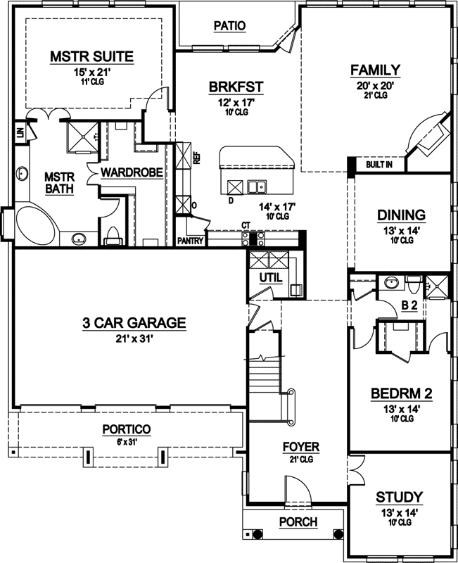 Main Floor Plan: 63-398