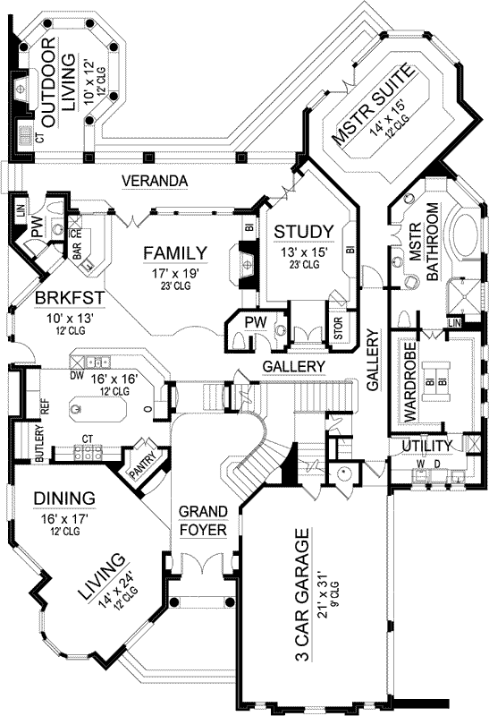 Main Floor Plan: 63-400