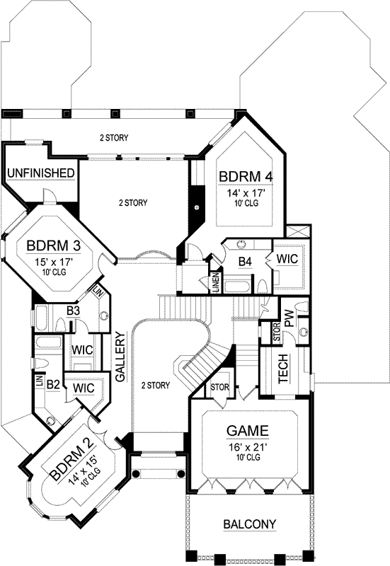 Upper/Second Floor Plan: 63-400