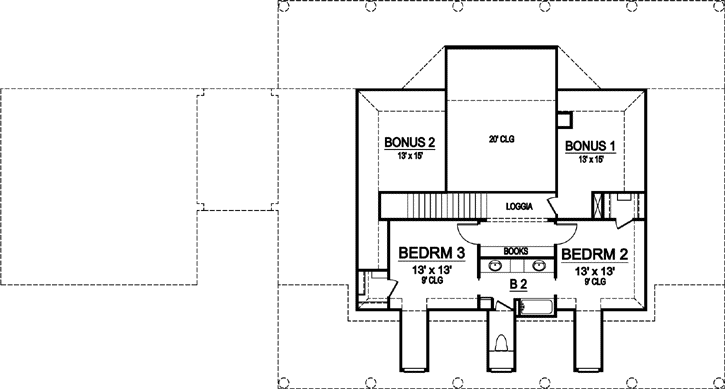 Upper/Second Floor Plan: 63-402