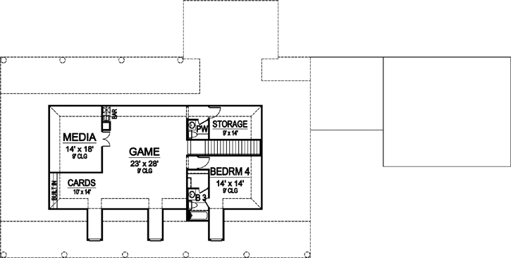 Upper/Second Floor Plan: 63-404