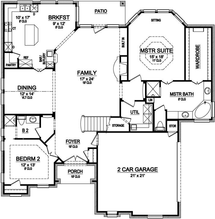 Main Floor Plan: 63-412