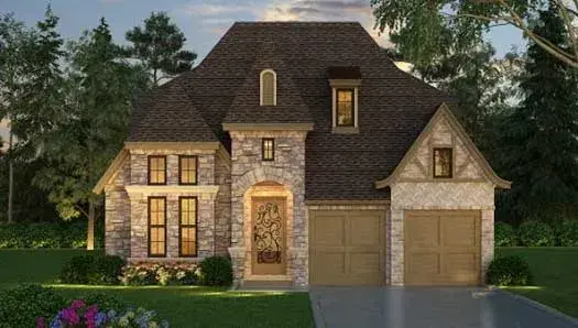 European house plans 63-419 - front exterior, 3,177 sq ft, 4 bed, 3 bath house plans | Monster House Plans