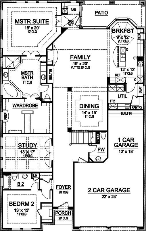 Main Floor Plan: 63-432