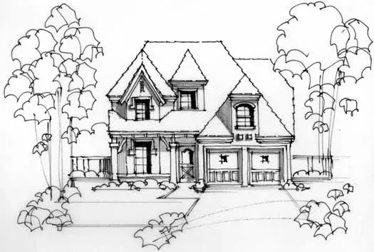 European house plans 63-433 - front exterior, 3,818 sq ft, 3 bed, 3 bath house plans | Monster House Plans
