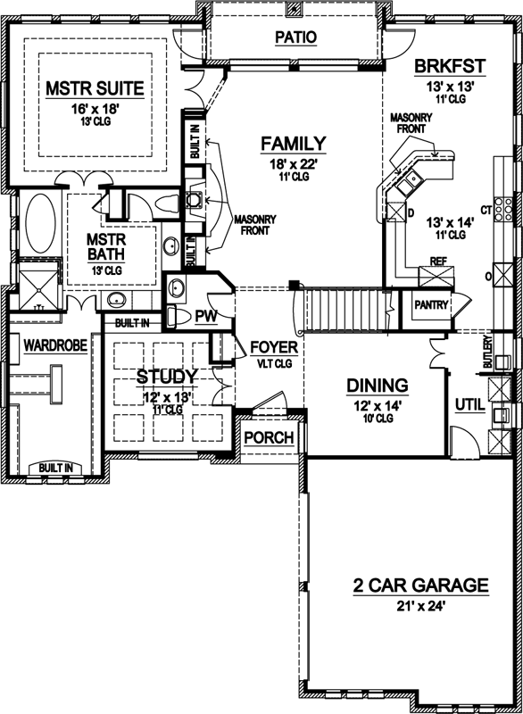 Main Floor Plan: 63-438