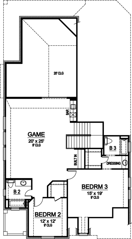 Upper/Second Floor Plan: 63-439