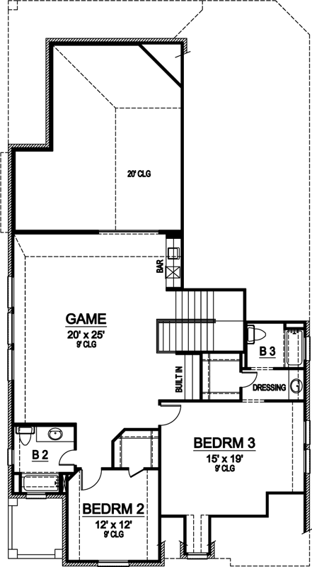 Upper/Second Floor Plan: 63-440