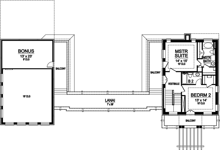 Upper/Second Floor Plan: 63-441