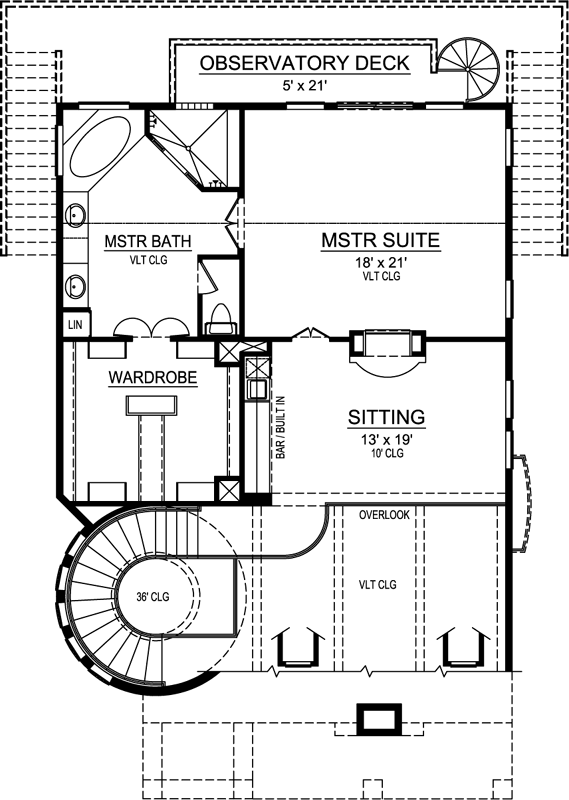 Upper/Second Floor Plan 63-443