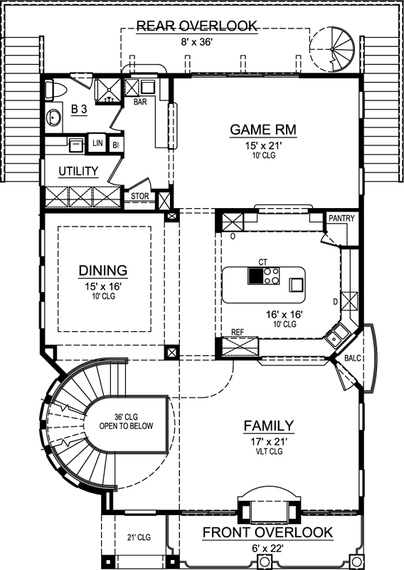 Upper/Second Floor Plan: 63-443