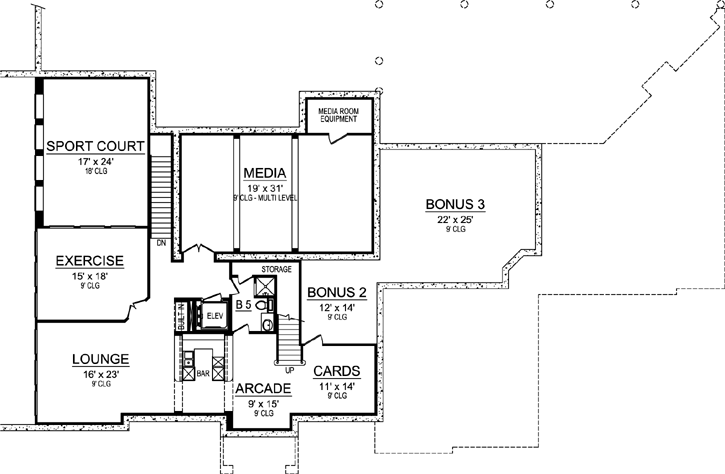 Lower Floor Plan: 63-445