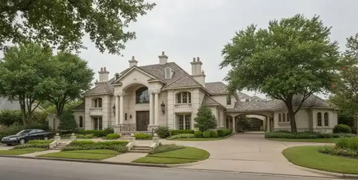Mediterranean house plans 63-446 - front exterior, 9,832 sq ft, 5 bed, 7 bath house plans | Monster House Plans